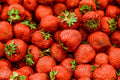 Fresh strawberries on white background