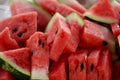 Fresh watermelon on white background